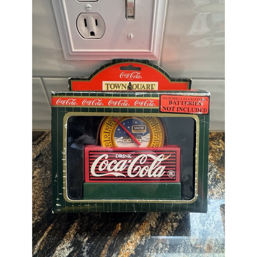 Coca-Cola Town Squareβ Collection Lighted Thermometer 1996